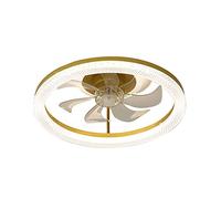 HELCEKOU Remote Control Ceiling Fan LED Lamp, Modern Light Luxury Dimmable Light, Easy Installation, Decoration Lighting Fixtures For Bedroom Office