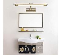 HELCEKOU Vintage Bathroom Mirror Light, Bronze Wall Light Picture Lighting with Swivel 240° Lamp Head, 3000K Warm White, LED Front lamp for Bedroom, Living Room, Restaurant,56 cm 10W The New