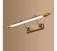 HELCEKOU Vintage Bronze Mirror Lamps, Adjustable Bathroom Wall Lights with Acrylic Lampshade, IP44 Waterproof Front Light LED Vanity for Dressing Table Cabinet Lighting Interesting