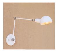 HELCEKOU Vintage Industrial Long Arm Adjustable Wall Sconce Metal Retro Light Fixture for Hallway Bedroom Living Room Restaurant Office Bar E27 Lamp with Extension Black