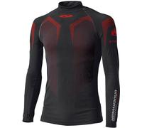 Held 3D Skin Warm Top Ladies Functional Shirt, black/red, size L
