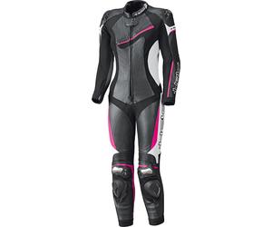 Held Ayana II, leather suit 1pcs. perforated women 34 Black/White/Pink