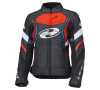 Held Baxley Top waterproof Ladies Motorcycle Textile Jacket, black-red-blue, size M for Women
