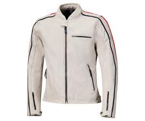 Held Brixham 52420 Leather Jacket men Grey/Red, 50