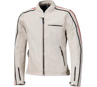 Held Brixham Motorcycle Leather Jacket, black-white-red, size 58 for Men