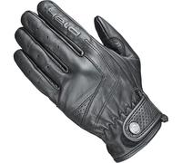 Held Classic Rider Lightweight Goatskin Leather Motorcycle Gloves for Men, Perforated Fingers, Breathable, CE Level 1 Certified, Black, Size 9