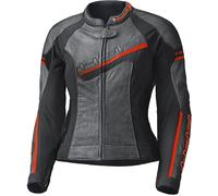 Held Debbie II Perforated Ladies Motorcycle Leather Jacket, black-red, size 34 for Women