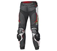 Held Grind II Motorcycle Leather Pants, black-white-red, size 58 for Men