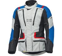 Held Hakuna Matata 3 waterproof Motorcycle Textile Jacket, grey-red-blue, size 2XL for Men