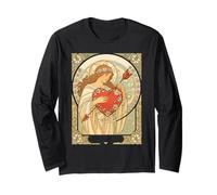 Held in Devotion Vintage Art Nouveau Romance Long Sleeve T-Shirt