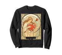 Held in Devotion Vintage Art Nouveau Romance Sweatshirt