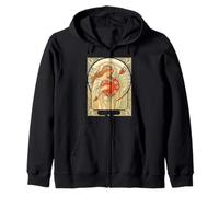Held in Devotion Vintage Art Nouveau Romance Zip Hoodie