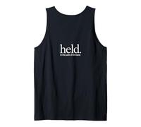 Held In The Palm Of His Hand Christian Message Backprint Tank Top