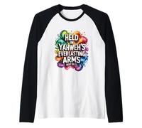 Held in Yahweh's Everlasting Arms Raglan Baseball Tee