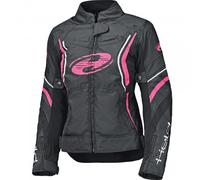 Held Ladies Baxley Textile Motorcycle Motorbike Jacket - Black Pink