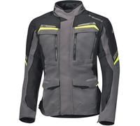 Held Lonborg Top Ladies Motorcycle Textile Jacket, black-grey-yellow, size 2XL for Women