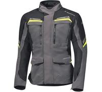 Held Lonborg Top Ladies Motorcycle Textile Jacket, dark grey/black/neon yellow, size XXL