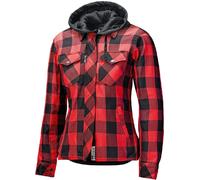 Held Lumberjack II Ladies Motorcycle Textile Jacket, black-red, size M for Women