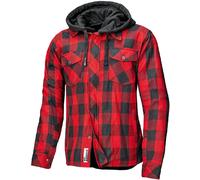 Held Lumberjack II Motorcycle Textile Jacket, black-red, size S for Men