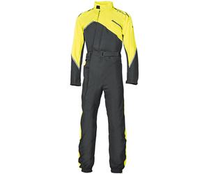 Held Monsun II One Piece Motorcycle Rain Suit, black-yellow, size XL for Men