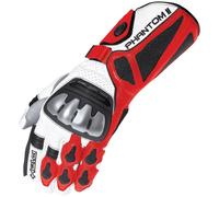 Held Phantom II Motorcycle Gloves, white/red, size 7.5 (S)