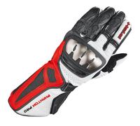 Held Phantom Pro Long Race Motorcycle Motorbike Gloves - Black / White / Red