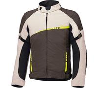 Held Renegade 2, textile jacket waterproof 4XL Dark Brown/Beige/Neon-Yellow