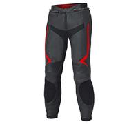 Held Rocket 4 Leather Motorcycle Motorbike Trousers - Black / Neon Red