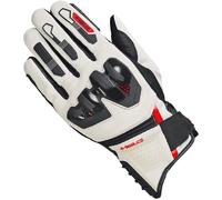 Held Sambia 2 Motocycle Gloves, black-white-red-beige, size L for Men