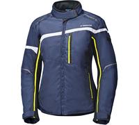 Held Silara, textile jacket waterproof women XXL Dark Blue/Black/Neon-Yellow