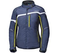 Held Silara waterproof Ladies Motorcycle Textile Jacket, blue-yellow, size XL for Women