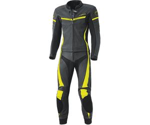 Held Spire Two Piece Ladies Motorcycle Leather Suit, black-yellow, size 42 for Women