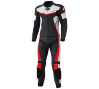 Held Spire Two Piece Motorcycle Leather Suit, black-red, size 62 for Men