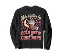 Held Together by Cold Brew and Code Naps RN Sweatshirt