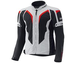 Held Zelda Ladies Motocycle Textile Jacket, grey-red, size M for Women