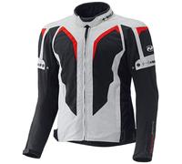 Held Zelda Motorcycle Textile Jacket, grey-red, size 2XL for Men