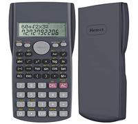 Helect 2-Line Engineering Scientific Calculator, Suitable for School and Business, Black