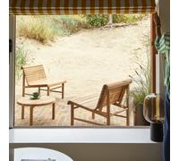 Hélen - 2-person garden furniture set in solid reclaimed teak Natural