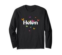 HELEN - Adorable girl name with colorful Butterlies Long Sleeve T-Shirt