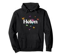 HELEN - Adorable girl name with colorful Butterlies Pullover Hoodie