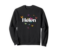 HELEN - Adorable girl name with colorful Butterlies Sweatshirt