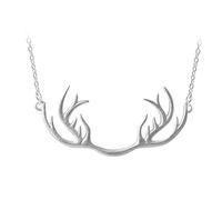 Helen de Lete Innovative Deer Horn Antler Sterling Silver Choker Necklace