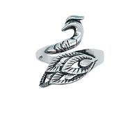 Helen de Lete Vintage Phoenix Wonder Bird Sterling Silver Open Ring