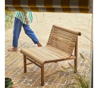 Hélen - Garden armchair in solid reclaimed teak Natural