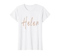 Helen Georgia Vintage Elegant Design Value Graphic T-Shirt, Women, White, M