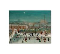 Helen Layfield Bradley“Going Home Through Alexandra Park, 1907”.Print on Canvas Wall Art.Famous Oil Paintings Reproduction.Landscape Pictures for Living Room Decor 30x40cm12"x16" Frameless