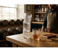 LAV 12x 325ml Helen Stacking Whisky Glasses - Cut Glass Whiskey Rum Vodka Gin Scotch Ice Old Fashioned Cocktail Drinking Tumbler Gift Set