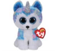 TY HELENA HUSKY BEANIE BOOS UNICORN 15CM