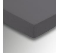 Helena Springfield 50/50 Percale Double Fitted Sheet, Charcoal