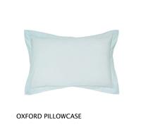 'Plain Dye' Polycotton Oxford Pillowcase Helena Springfield Duck Egg Blue One Size
